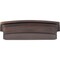 Jeffrey Alexander 96 mm Center Brushed Oil Rubbed Bronze Square-to-Center Square Renzo Cabinet Cup Pull 141-96DBAC - alternate 2